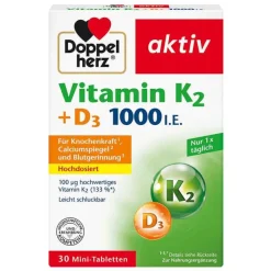Vitamin K2 + D3 1000 I.E. Tabletten, 30 St^Doppelherz Hot