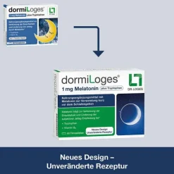 Dr. Loges Aminosäuren|Melatonin Tabletten-dormiLoges Melatonin plus Tryptophan Filmtabletten, 60 St