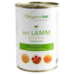 OrganicVet Futter & Snacks-Dosennahrung Hund Sensitive Lamm, 400 g