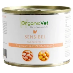OrganicVet Futter & Snacks-Dosennahrung Katze Sensibel, 200 g