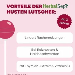 Dr. Theiss Hustenstiller-Herbalsept Husten Lutscher Kids, 6 St