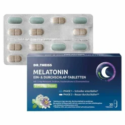 Dr. Theiss Melatonin Ein- & Durchschlaf-Tabletten, 30 St- Melatonin Tabletten