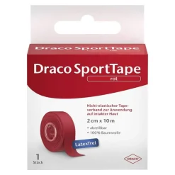Draco tapeverband 10mx2cm rot, 1 St- Tape