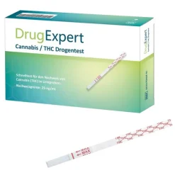 DrugExpert Cannabis / THC Drogentest 25 ng/ml Teststreifen, 1 St- Drogentests