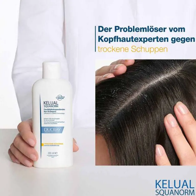 Ducray Shampoos|Haarausfall & Schuppen-Kelual Squanorm Anti-Schuppen Shampoo trocken, 200 ml