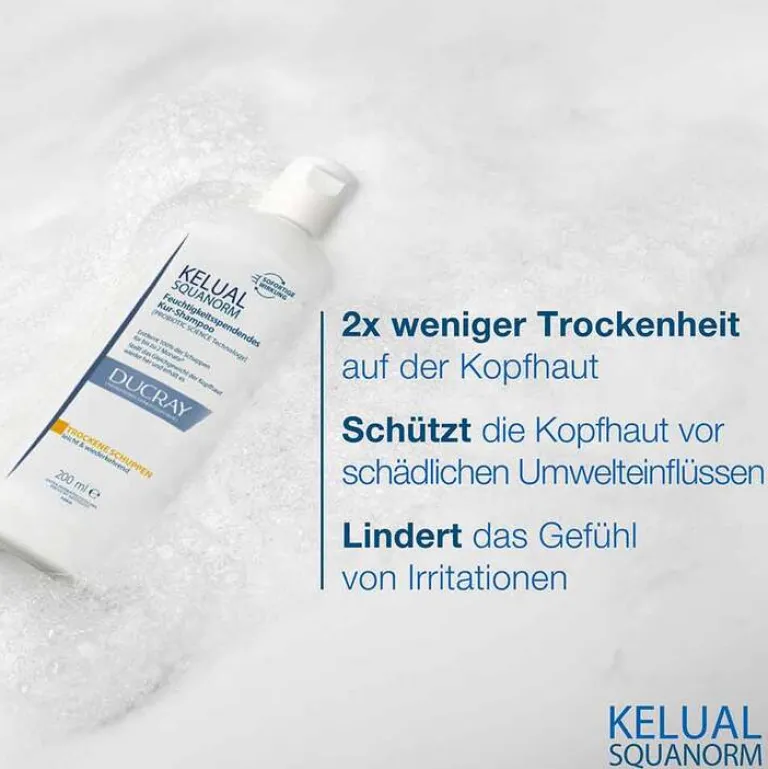 Ducray Shampoos|Haarausfall & Schuppen-Kelual Squanorm Anti-Schuppen Shampoo trocken, 200 ml