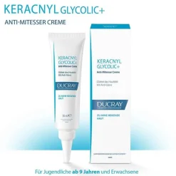 Ducray Keracnyl Glycolic + Creme, 30 ml- Unreine Haut