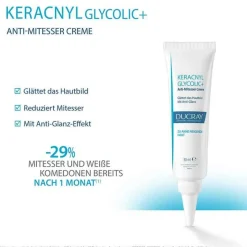 Ducray Keracnyl Glycolic + Creme, 30 ml- Unreine Haut