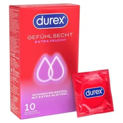 Durex Gefühlsecht extra feucht Kondome, 10 St- Kondome