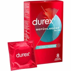 ® Gefühlsecht Slim Kondome, 8 St^Durex