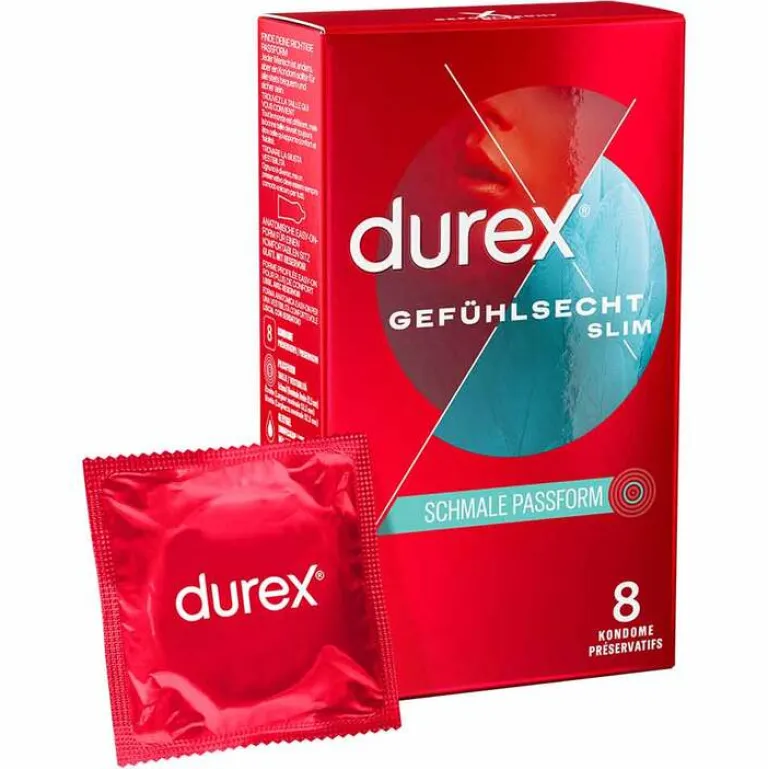 ® Gefühlsecht Slim Kondome, 8 St^Durex
