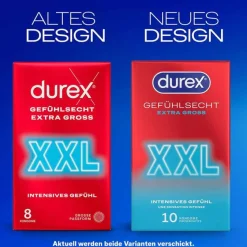 Durex Kondome-Gefühlsecht XXL Kondome, 10 St