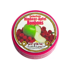 Echt Sylter Himbeer Apfel Bonbons zuckerfrei, 70 g- Bonbons