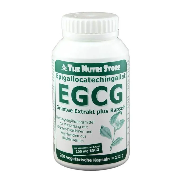 EGCG 100 mg Grüntee Extrakt plus Kapseln, 200 St^The Nutri Store