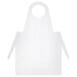 Alltagshilfen-Einmal Schürzen PE 125cm weiß, 50 St