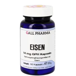 Hecht Pharma Eisenversorgung-Eisen 14 mg GPH Kapseln, 60 St
