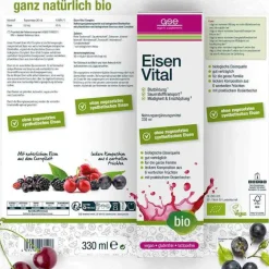 GSE Eisen Saft|Sonstige Bio Produkte-Eisen Vital Complex Bio Flüssigkeit zum Einnehmen, 330 ml