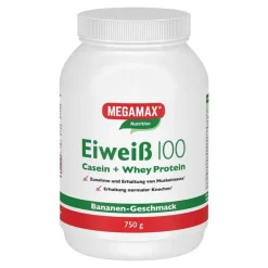 Megamax Eiweißpulver-Eiweiss 100 Banane P, 750 g