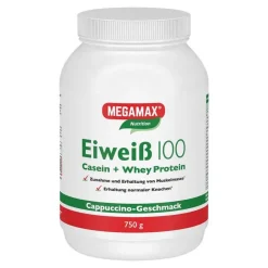 Megamax Eiweiss 100 Cappuccino Megam, 750 g- Eiweißpulver
