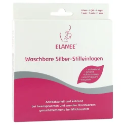 Elanee Stilleinlagen Silber waschbar, 2 St- Stilleinlagen