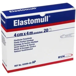 Leukomed Elastomull® 4mx4cm 2099 elast, 20 St- Mullbinden|Binden & Verbände