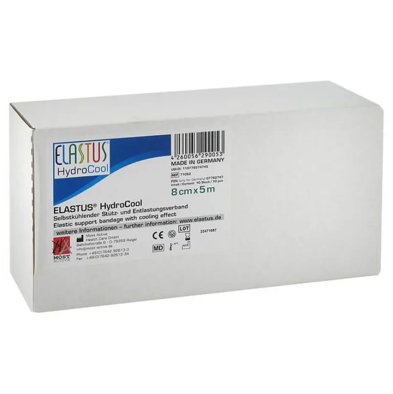 Elastus Hydrocool Binden 8cmx5m, 10 St^ Hot