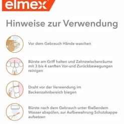Elmex Interdentalbürsten Iso Größe 3 0,6 mm blau, 8 St- Zwischenraumreinigung