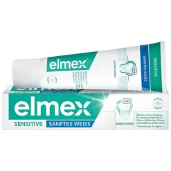 Elmex Sensitive Sanftes Weiss Zahnpasta, 75 ml- Zahnpasta & Zahncreme