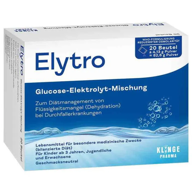 Elytro Elektrolyte|Drinks-Pulver zur Herstellung e.Lösung zum Einnehmen, 20 St