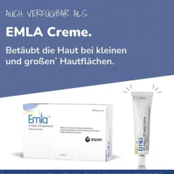 Emla Lidocain-Creme + Tegaderm Pflaster, 5X5 g