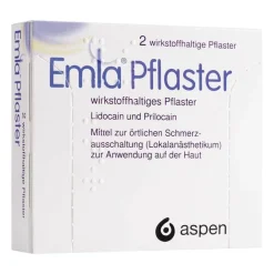 Emla Pflaster, 2X1 St- Lidocain