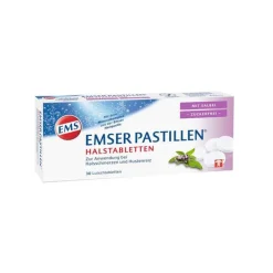Emser Halsschmerztabletten-Pastillen mit Salbei zuckerfrei, 30 St