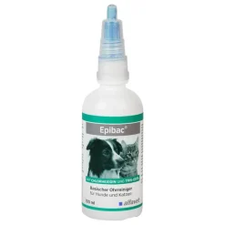 Ohren, Augen & Zähne|Ohren, Augen & Zähne-Epibac basischer Ohrreiniger Lösung für Hunde / Katzen, 100 ml
