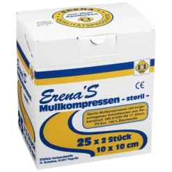 Erena Sterile Kompressen-Steril Mullkompresse 10x10, 25X2 St