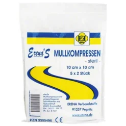 Erena Steril Mullkompresse 10x10, 5X2 St- Sterile Kompressen