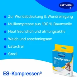 ® Mullkompressen 7,5 cm x 7,5 cm steril, 5X2 St^ES-Kompressen