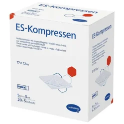 Sterile Kompressen-ES-Kompressen steril 5x5 cm Großpackung, 20X5 St