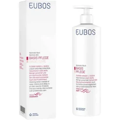 Eubos Handseife-Flüssig rot mit Dosiersp.mit frischem Duft, 400 ml
