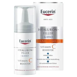 Eucerin Serum & Kur|Anwendung-Produktarten-Anti-Age Hyaluron-Filler Vitamin C Booster, 8 ml