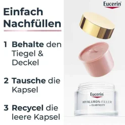 Eucerin Tagespflege|Anti-Aging-Anti-Age Hyaluron-Filler + Elasticity Rose LSF 30, 50 ml