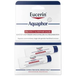 Eucerin Trockene & Sensible Haut-Aquaphor Protect & Repair Salbe, 2X10 ml