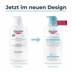 Eucerin AtopiControl Lotion, 400 ml- Trockene & Sensible Haut|Neurodermitis Basispflege