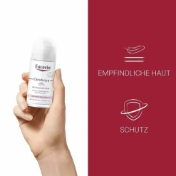 Eucerin Deodorant Roll-on 0% Aluminium Doppelpack, 2X50 ml- Antitranspirant & Deo