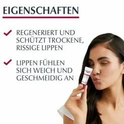 Eucerin Trockene & Sensible Haut|Lippenpflege-Lip Repair Creme, 10 g