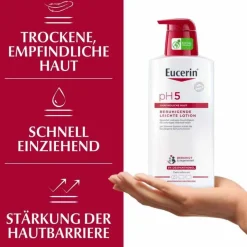 Eucerin Trockene & Sensible Haut-pH5 leichte Lotion empfindliche Haut, 400 ml