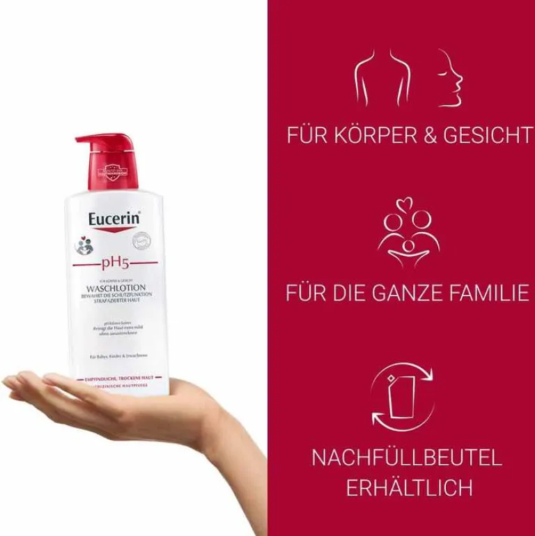 Eucerin pH5 Waschlotion empfindliche Haut, 400 ml- Trockene & Sensible Haut