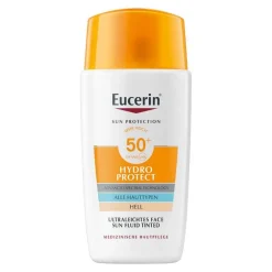 Eucerin Sun Fluid Hydro Protect Face hell LSF 50 + , 50 ml- Lsf 50+|Gesicht