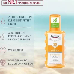 Eucerin Lsf 30-Sun Oil Control Body transparent Spray LSF 30, 200 ml