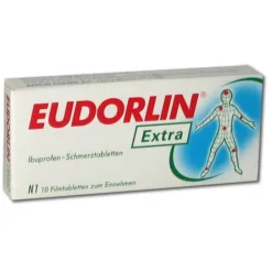 Eudorlin extra Ibuprofen Schmerztabletten, 10 St- Schmerzmittel