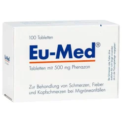 Eu-med Tabletten, 100 St- Migräne Tabletten|Kopfschmerztabletten